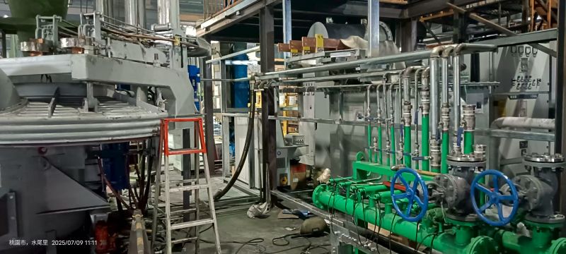 焦兩岸工業合作 我公司電弧爐臺灣安裝調試進行時